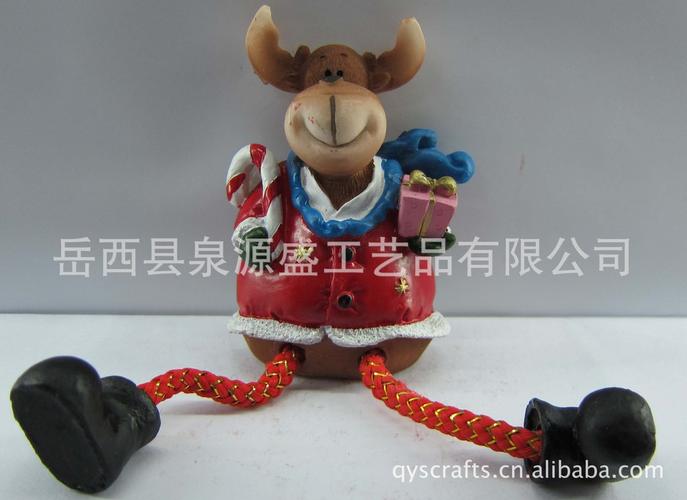 工廠直銷 可訂做可批發 圣誕鹿冰箱貼 樹脂圣誕人物 卡通